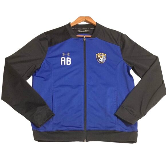 Under Armour All Season Gear Mens SAC Soccer Jacket Fitted Lightweight Large - Picture 1 of 11